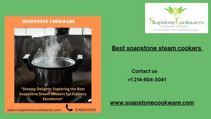 best soapstone steam cookers