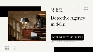 Private Detective agency in delh