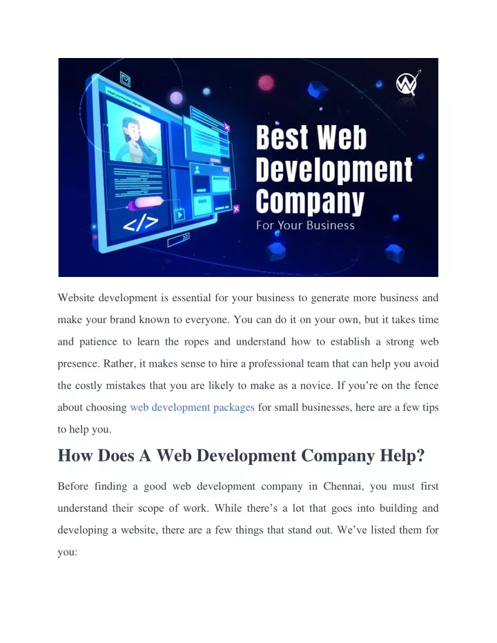 website development is essential for your
