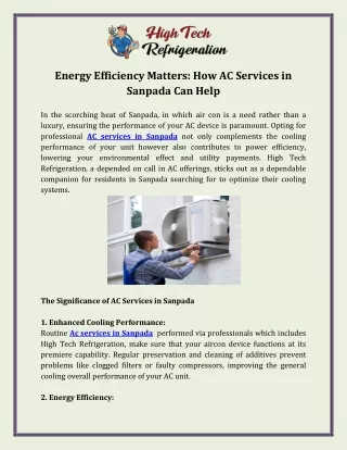 Energy Efficiency Matters  How AC Services in Sanpada Can Help