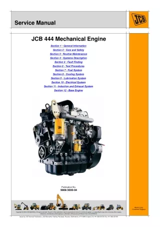 PPT - JCB 444 Mechanical Engine Service Repair Manual PowerPoint ...