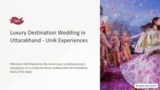 Luxury Destination Wedding in Uttarakhand