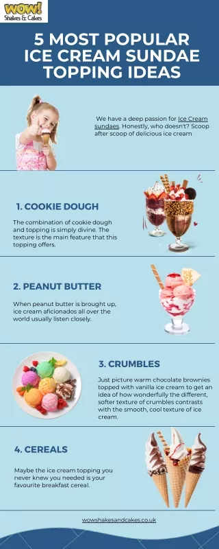 5 most popular ice cream sundae topping ideas