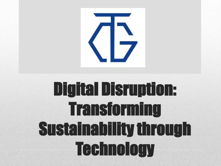 digital disruption transforming sustainability through technology