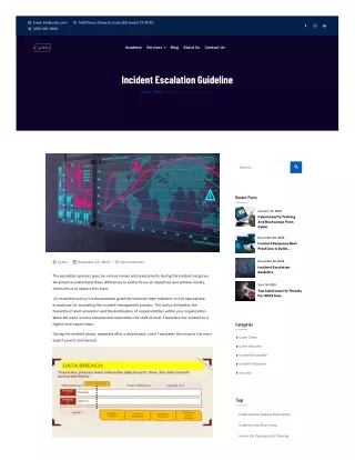 Incident Escalation Guideline