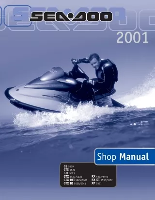 2001 Sea-Doo GTS Service Repair Manual