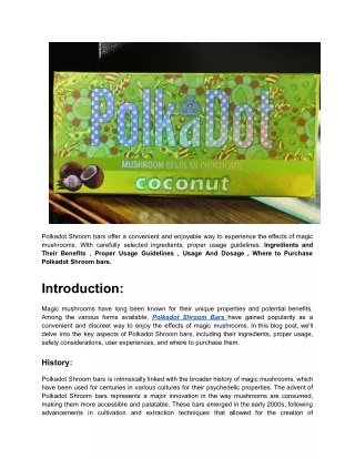polkadot shroom bars offer a convenient