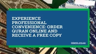 Experience Professional Convenience Order Quran Online and Receive a Free Copy