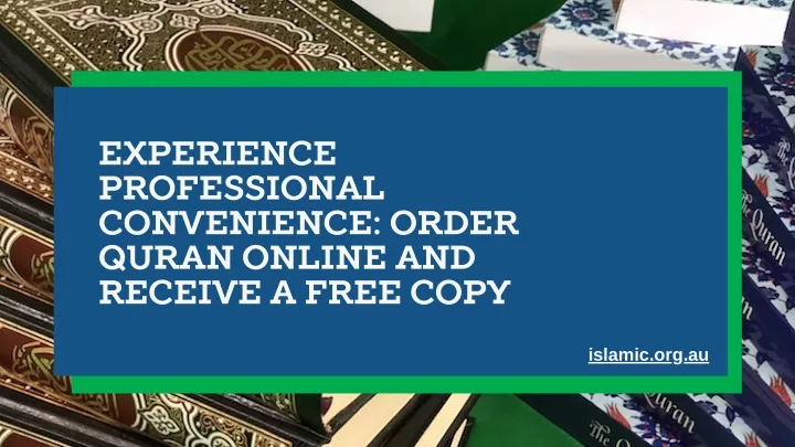 experience professional convenience order quran