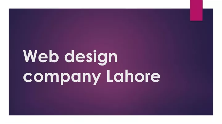 web design company lahore