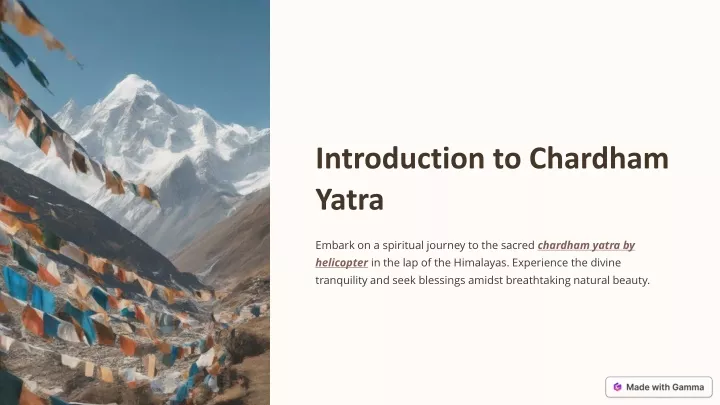 introduction to chardham yatra