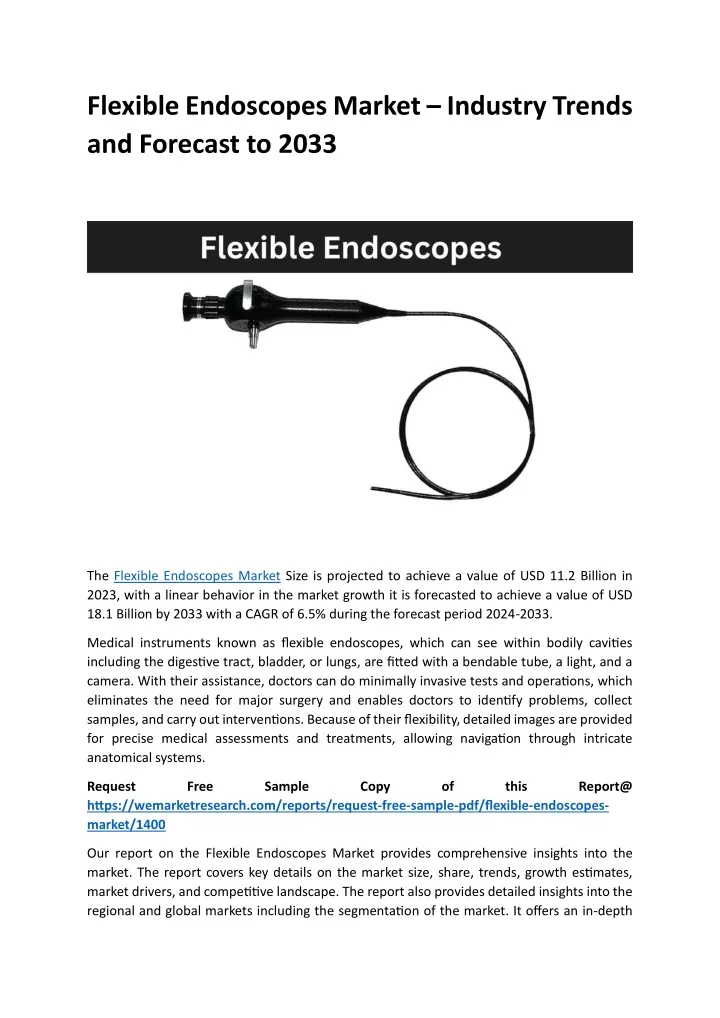 flexible endoscopes market industry trends