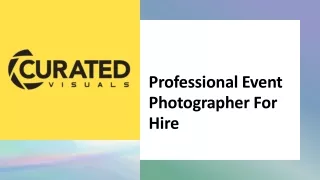 Affordable Event Photographer Services