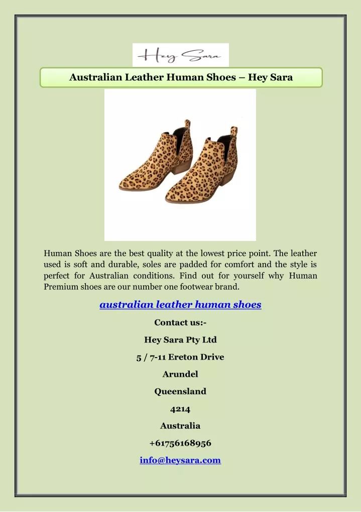 australian leather human shoes hey sara