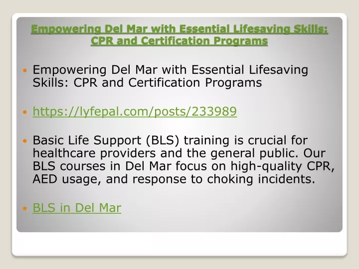 empowering del mar with essential lifesaving skills cpr and certification programs