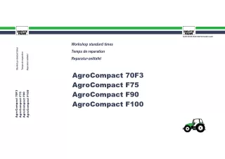 Deutz Fahr Agrocompact 70F3 Tractor Parts Catalogue Manual