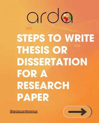 How to write a research dissertation?