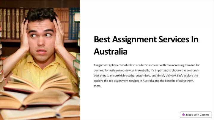 best assignment services in australia