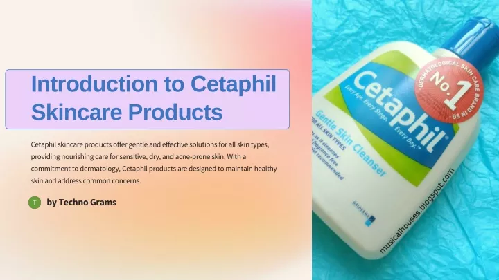 introduction to cetaphil skincare products