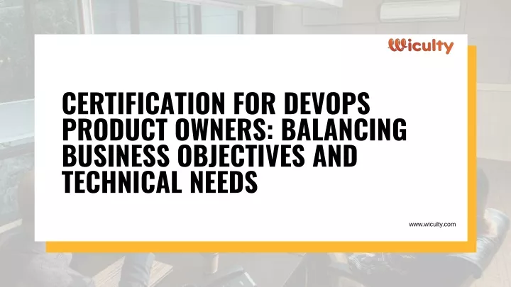 certification for devops product owners balancing