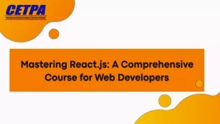 mastering react js a comprehensive course