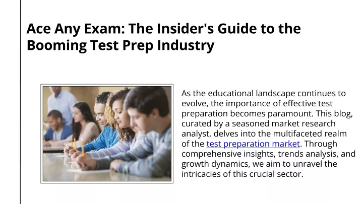 ace any exam the insider s guide to the booming