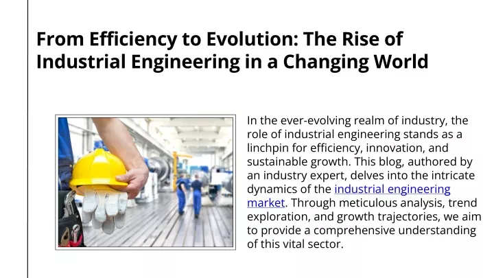 from efficiency to evolution the rise