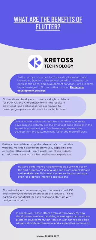What are the benefits of flutter?