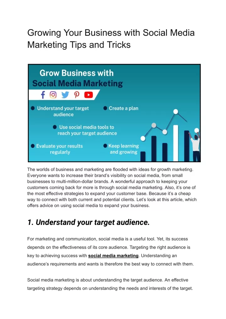 growing your business with social media marketing