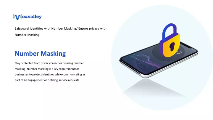 safeguard identities with number masking ensure