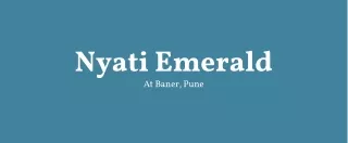 nyati emerald at baner pune