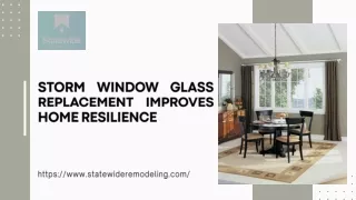 Storm Window Glass Replacement Improves Home Resilience