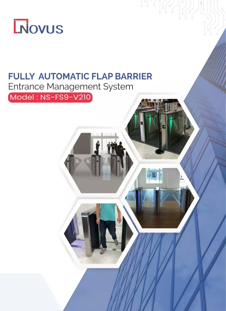 fully automatic flap barrier entrance management