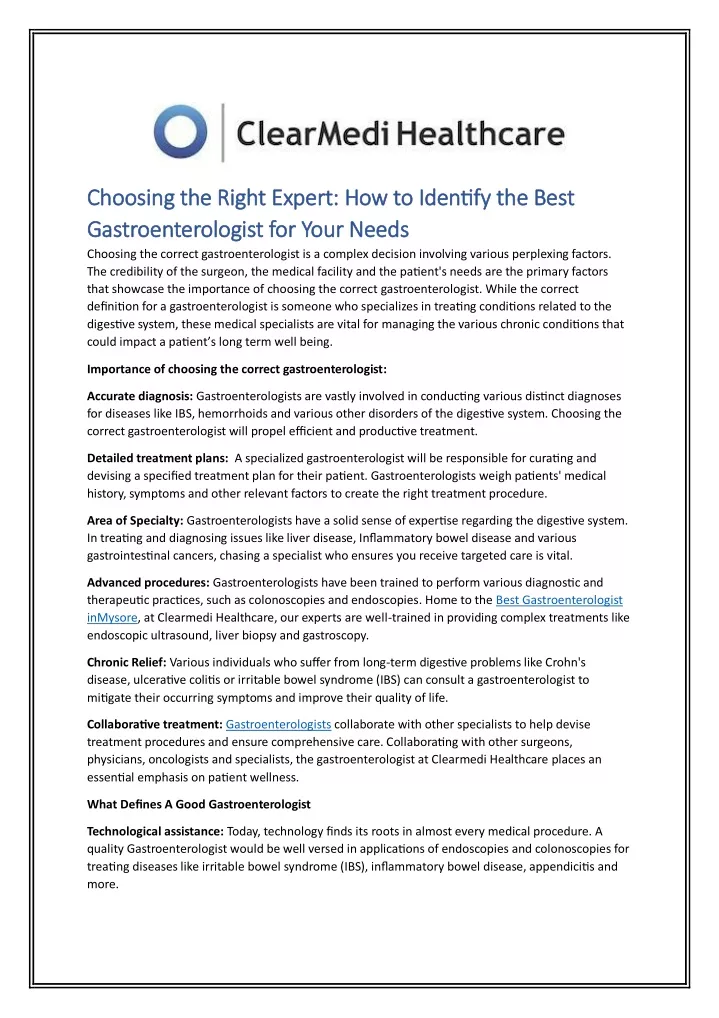 choosing the right expert how to identify