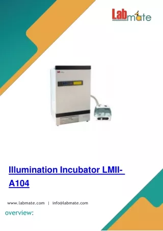 illumination incubator lmii a104