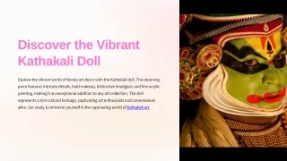 Bright Kathakali Doll: Discover and Take Possession of Kerala's Dance Drama's So