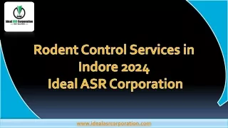 Rodent Control Services in Indore 2024 | Ideal ASR Corporation