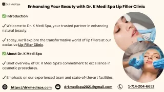 Enhancing Your Beauty with Dr. K Medi Spa Lip Filler Clinic