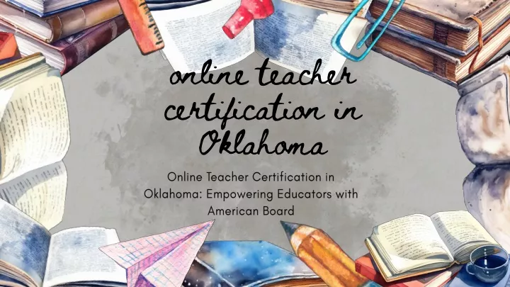 online teacher certification in oklahoma