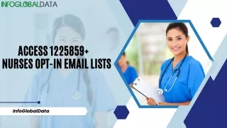 Why Do You Need Infoglobaldata Nurses Email List?