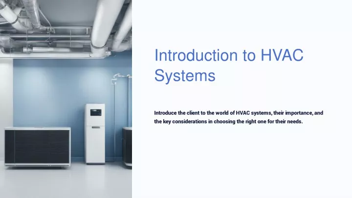 introduction to hvac systems