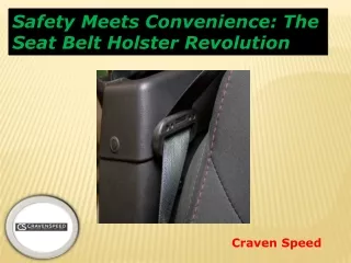 safety meets convenience the seat belt holster