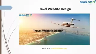 travel website design