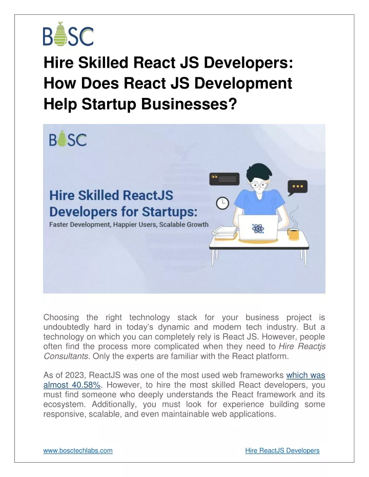 hire skilled react js developers how does react