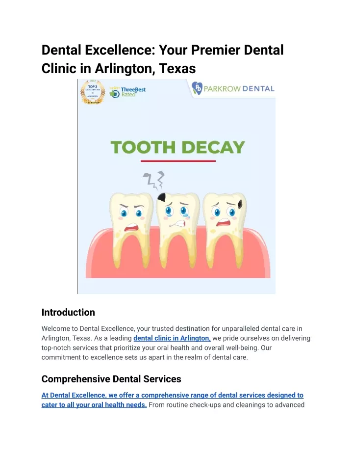 dental excellence your premier dental clinic