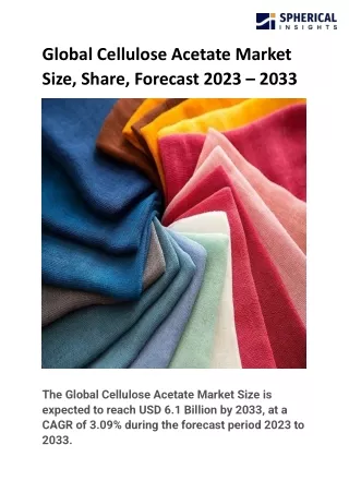 Global Cellulose Acetate Market