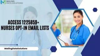 Why Do You Need MailingDataSolutions Nurses Email List?