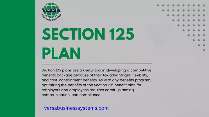 section 125 plan