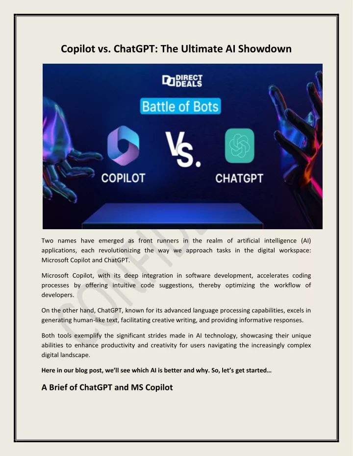 copilot vs chatgpt the ultimate ai showdown