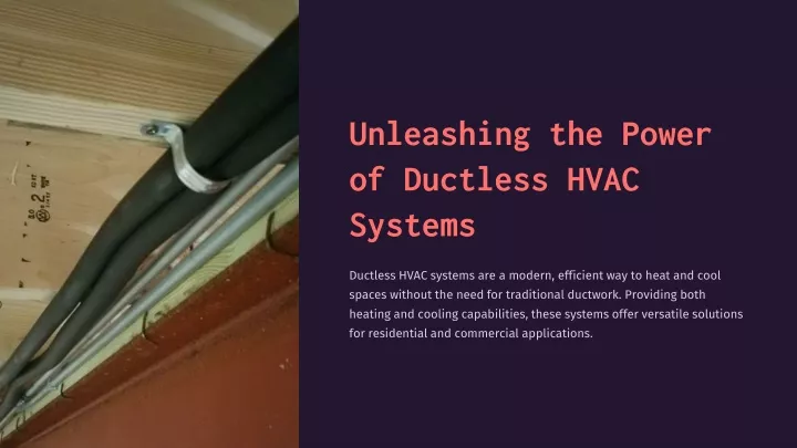 unleashing the power of ductless hvac systems